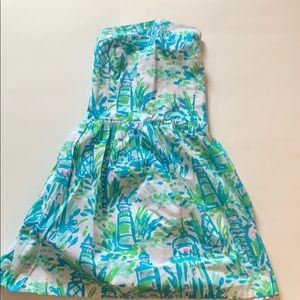 Lilly Pulitzer strapless dress worn once